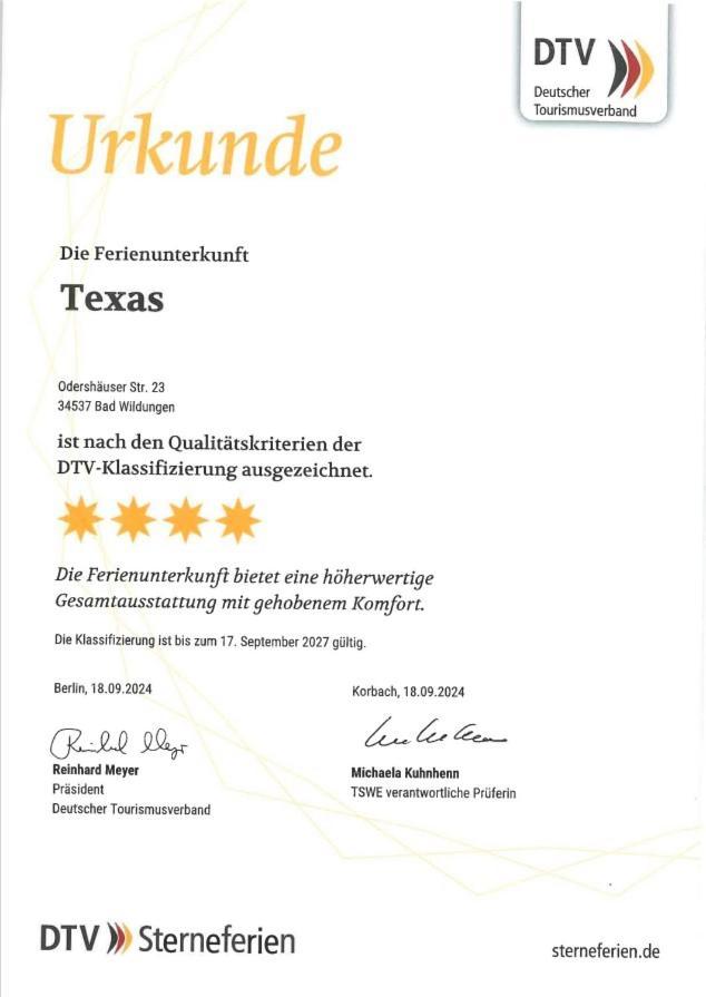 Ferienwohnung Little Hawaii & Texas Bad Wildungen Exterior foto
