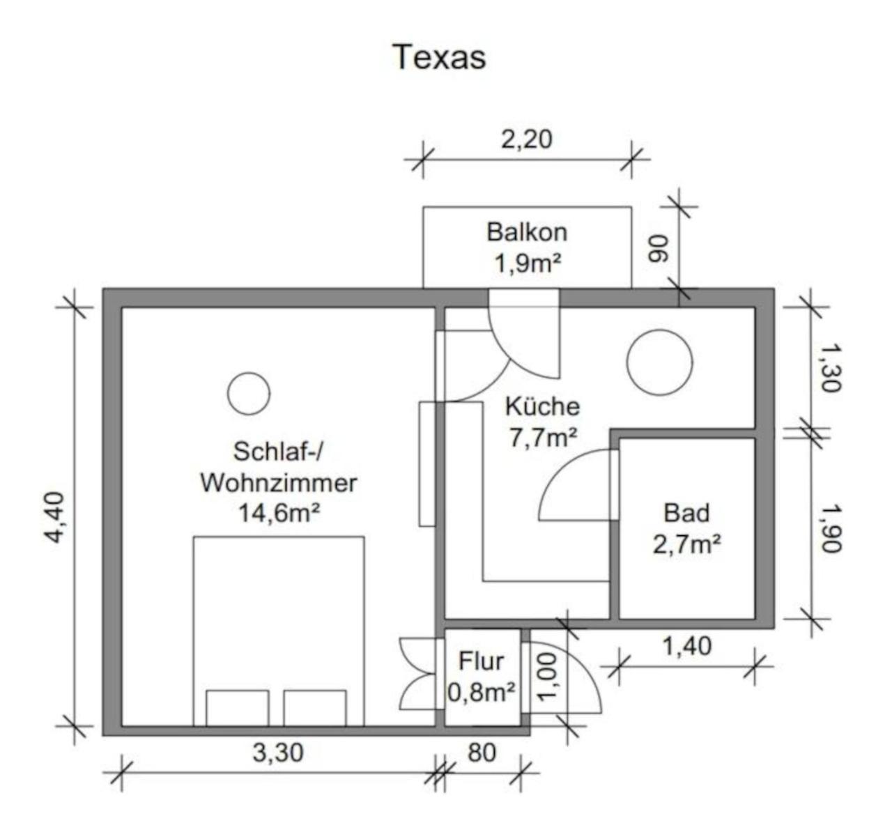 Ferienwohnung Little Hawaii & Texas Bad Wildungen Exterior foto