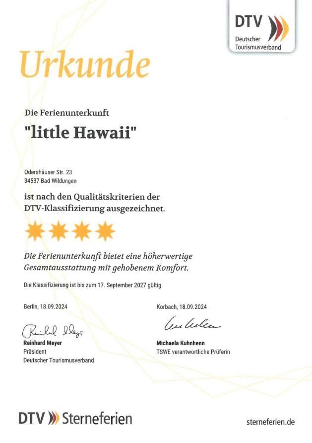 Ferienwohnung Little Hawaii & Texas Bad Wildungen Exterior foto
